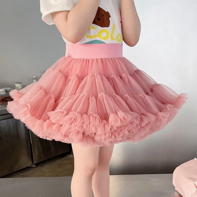 HOT Girls Tulle Skirt Baby Girl Clothes Tutu Pettiskirt Skirt Fashion Girl Clothes Princess Skirts Skirt for Girls Clothing