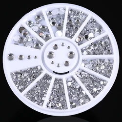 Petites perles irrégulières en strass, pierre de couleur mélangée, manucure 3D, Nail Art, décoration en roue, accessoires pour ongles, manucure