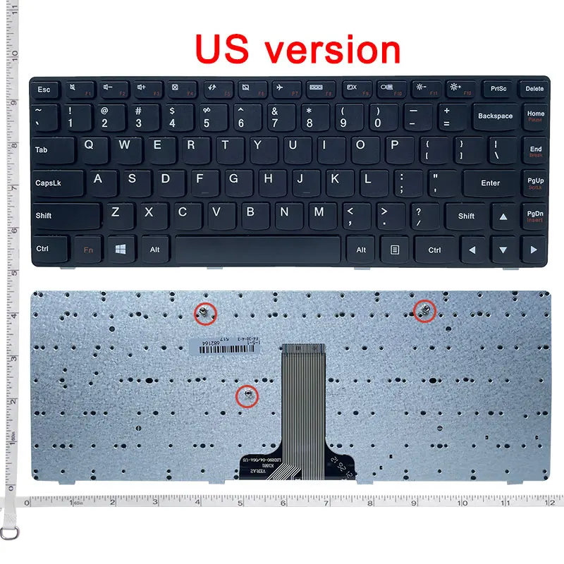 GZEELE laptop accessories US Black English Replace laptop keyboard For Lenovo G400 G490 G410 G490AT G410AM G410AT G405 A AM AT