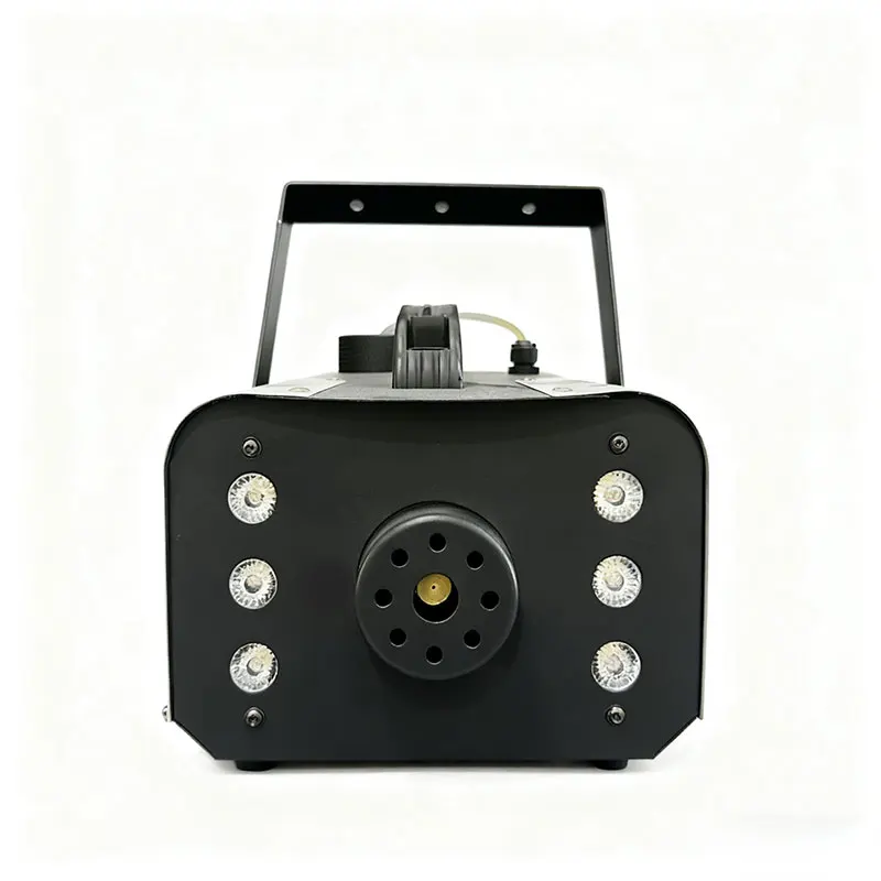 

MINGLANG ML-F-07 900W LED Fog Machine Weddings Home Parties Stage Disco Dry Ice Smoke Wireless Control Iron Multicolor AC 2L Oil
