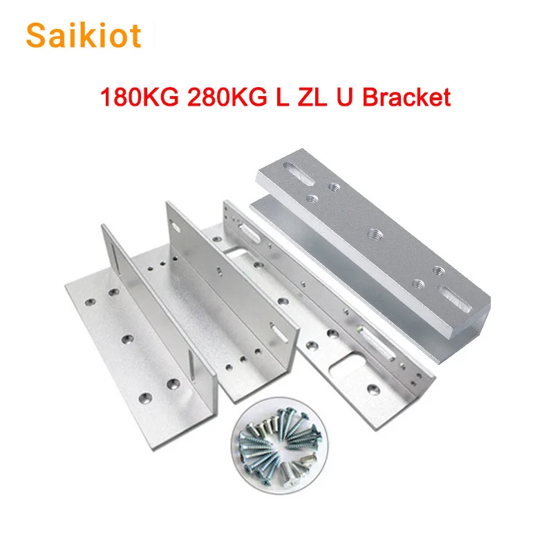 

Saikiot L ZL U Bracket 180kg 280kg Electric Magnetic Door Lock Aluminium Alloy ZL Bracket Holder Magnetic Lock Bracket