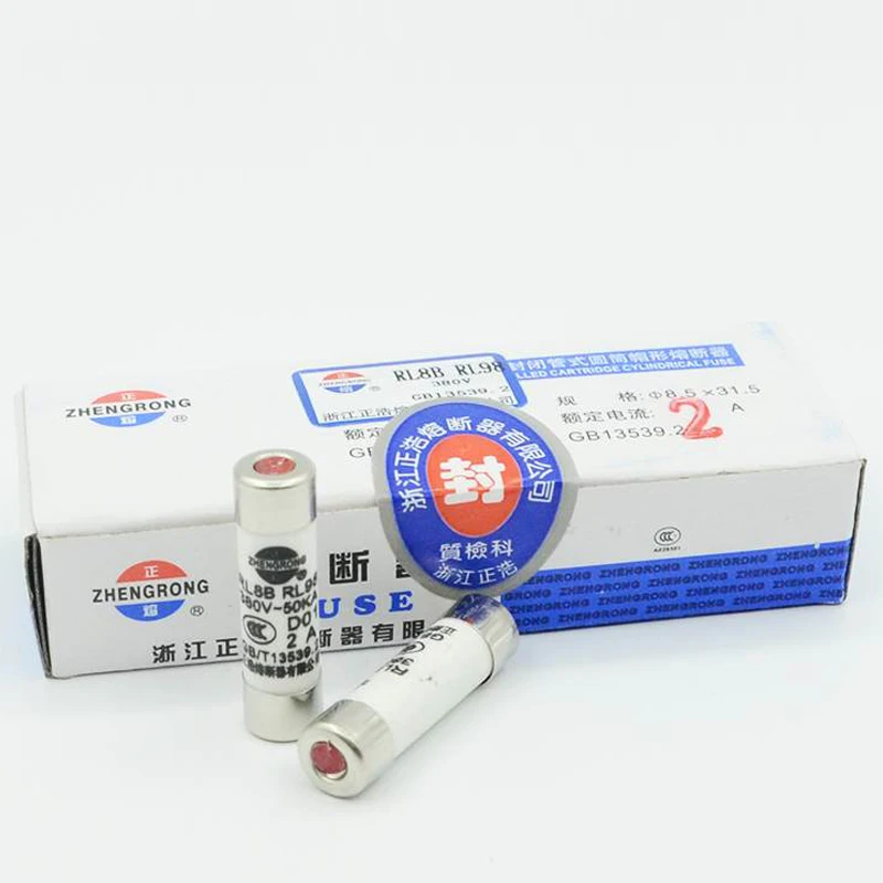 

RL8B-16 RL98-16 8.5mm*31.5mm fuse 20 Pieces RL8B RL98 1A 2A 3A 4A 5A 6A 8A 10A 16A 380V