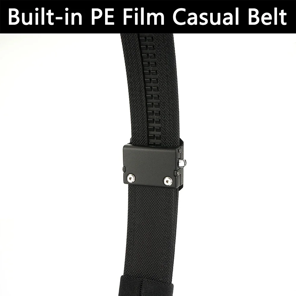 TUSHI Brand 3.8 Double Layer Thickened Tactical Belt CS Multifunctional Automatic Buckle Upgraded Version Gun Hanging Nylon Belt