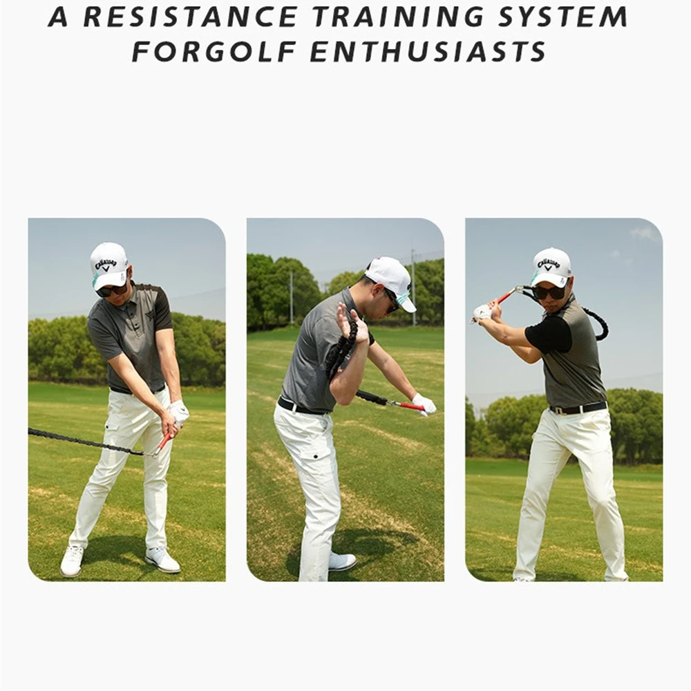 Entrenador de Swing de Golf, látigo de resistencia de cuerda de potencia, entrenamiento de ritmo de Golf, cuerda física de Swing de Golf, práctica