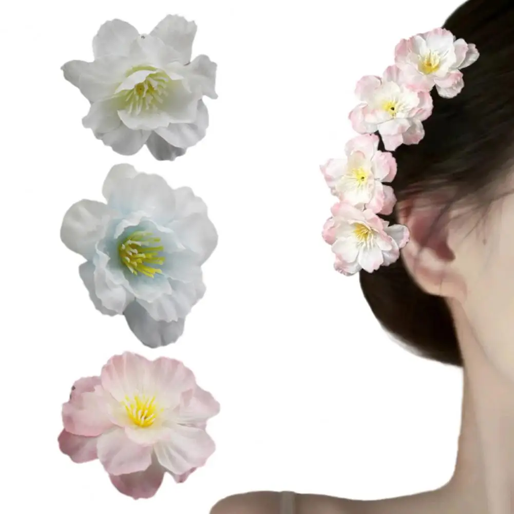 Realistic Artificial Flowers Durable Artificial Flower Arrangement 10 Pcs Artificial Cherry Blossom Flower Heads for Wedding 95