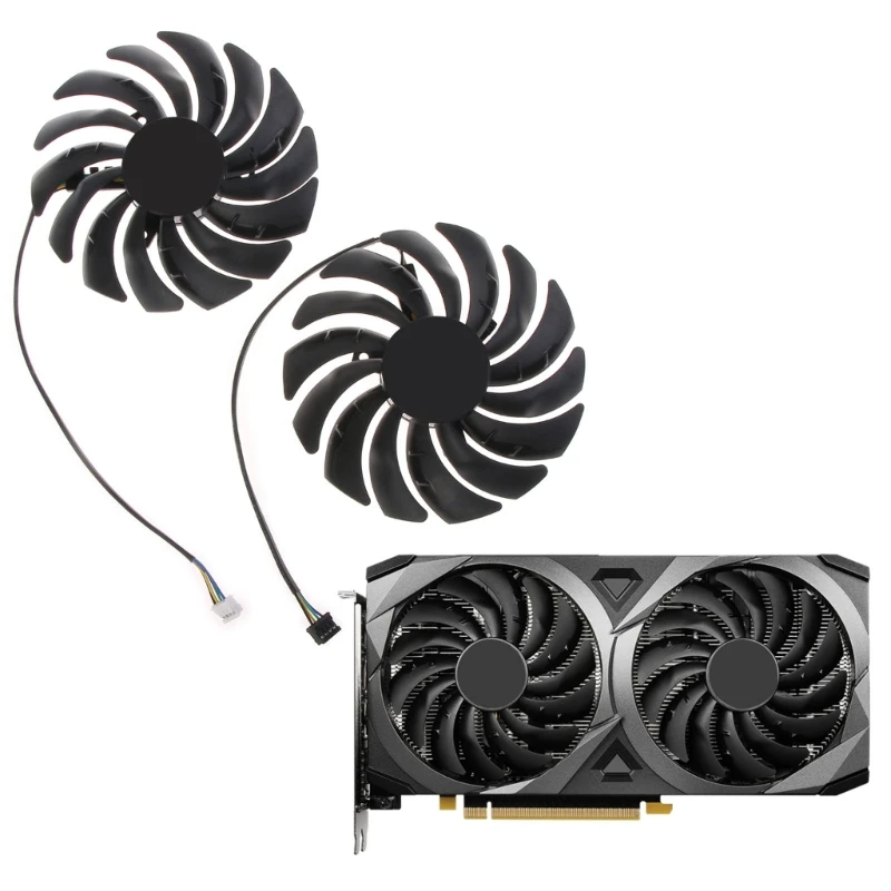 896F 1PC 95mm PLD10010S12HH DC12V 4Pin Graphics Card Cooling Fan for MSI RTX 3070 3060 3060Ti VENTUS 2X OC Video Card