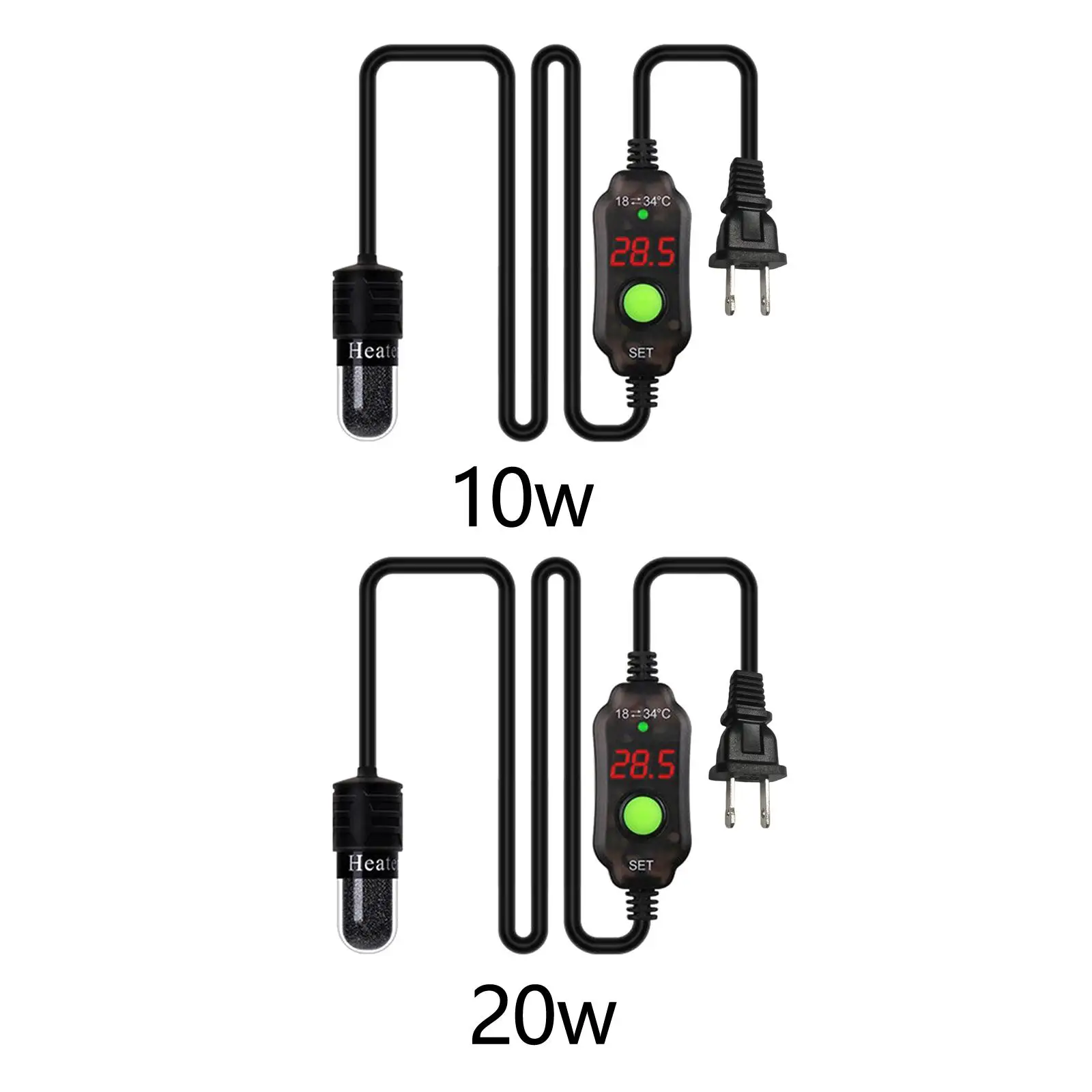 Aquarium Fish Tank Heater Submersible Thermostat Heat Rod for Betta