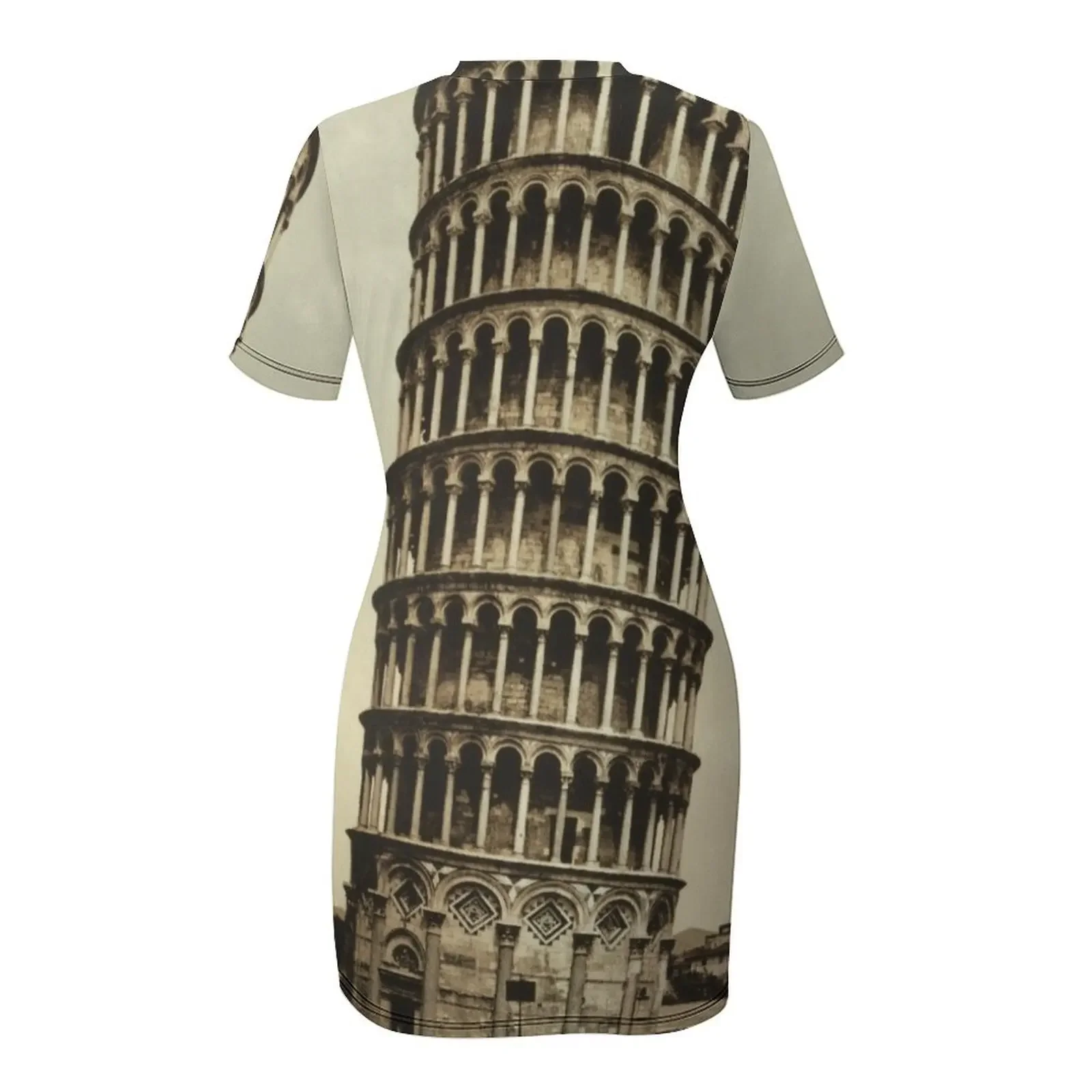 Picture 6: Vintage Leaning Tower of Pisa Photograph (1900) Short-Sleeved Dress elegant and pretty women's dresses Dress