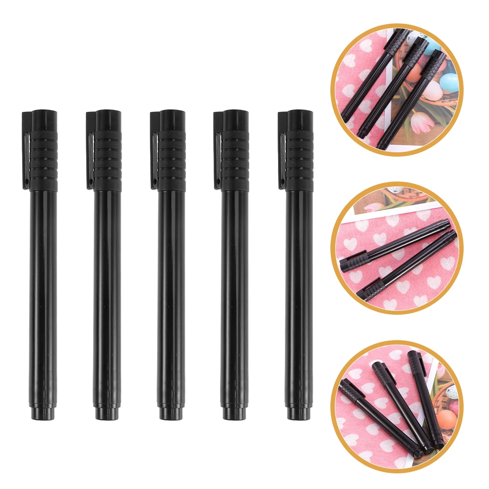

5 PCS Money Pen Counterfeit Bill Marker Currency Black Pp Banknote Checker