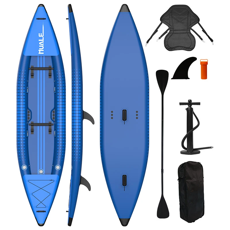 Custom Wholesale Lightweight Drop‑Stitch PVC Inflatable Fishing Kayak for Drifting From Guangzhou Manufacture