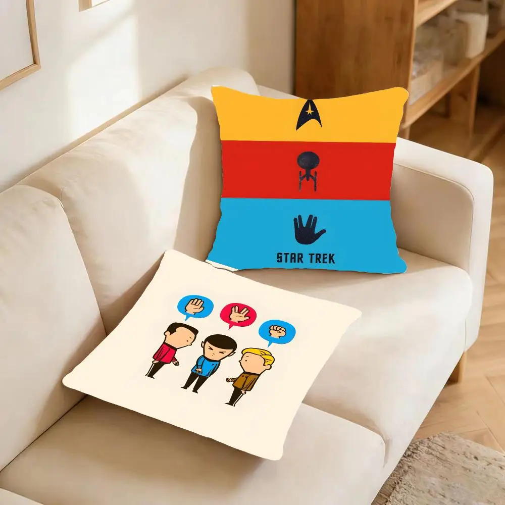 Series Sci-Fi Star Trek Cushion Cover Warm coral fleece Cute kawaii plush Kawaii mascot throw