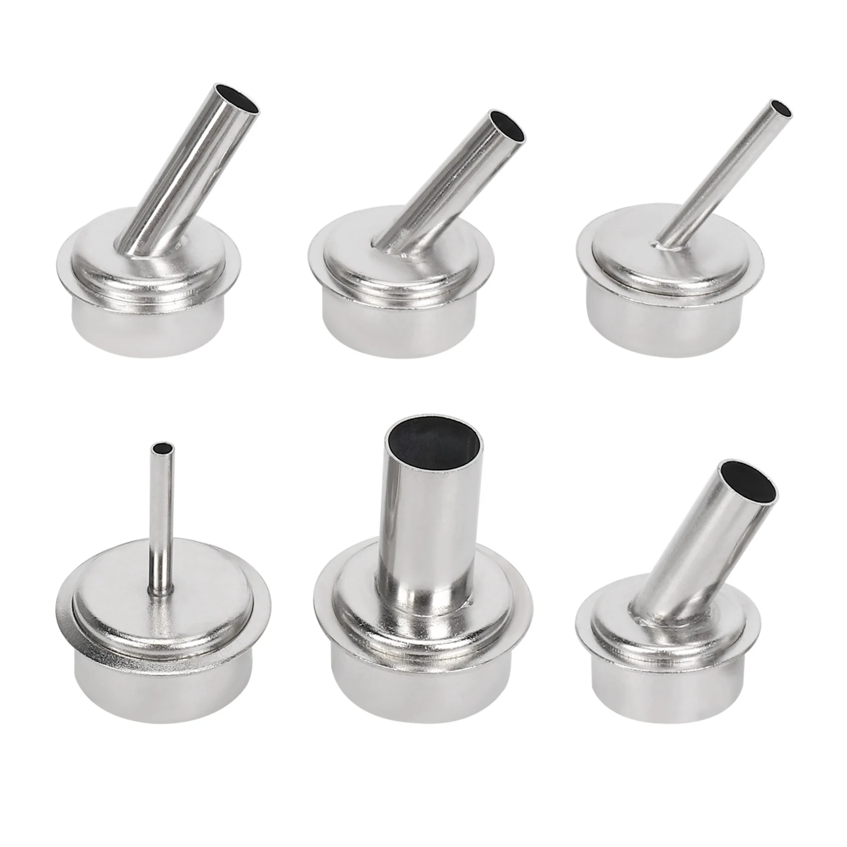 

6Pcs Quick 861DW Hot Air Station Resisting Nozzles 3/4/6/8/10/12mm Nozzle Sleeve for PCB Microscope Soldering Repair