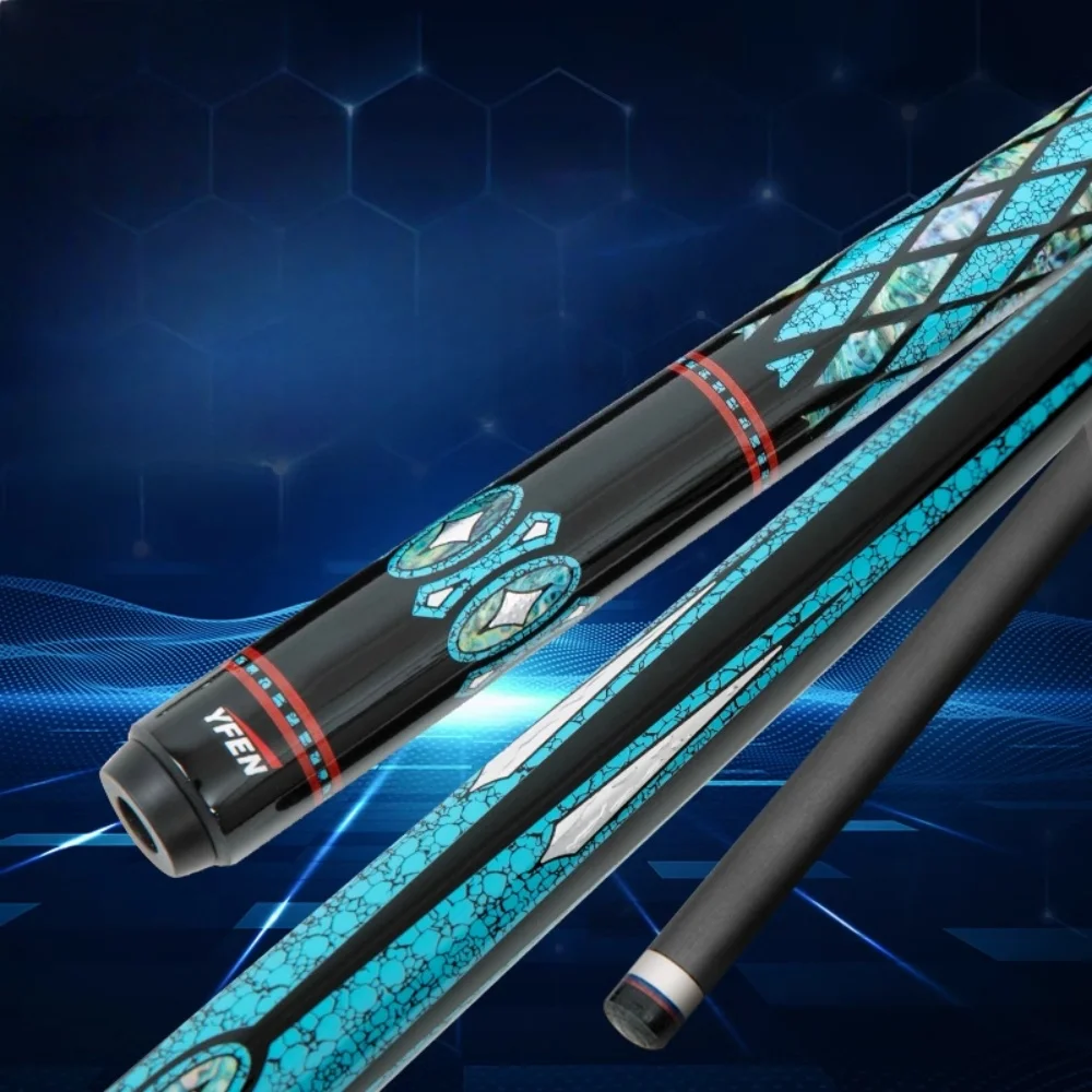 

YFEN 58" Tradition Carbon Pro-Taper Billiard Pool Cue Stick Galaxy Series 11.5/12.5mm Traditional Design Pool Cue Stick