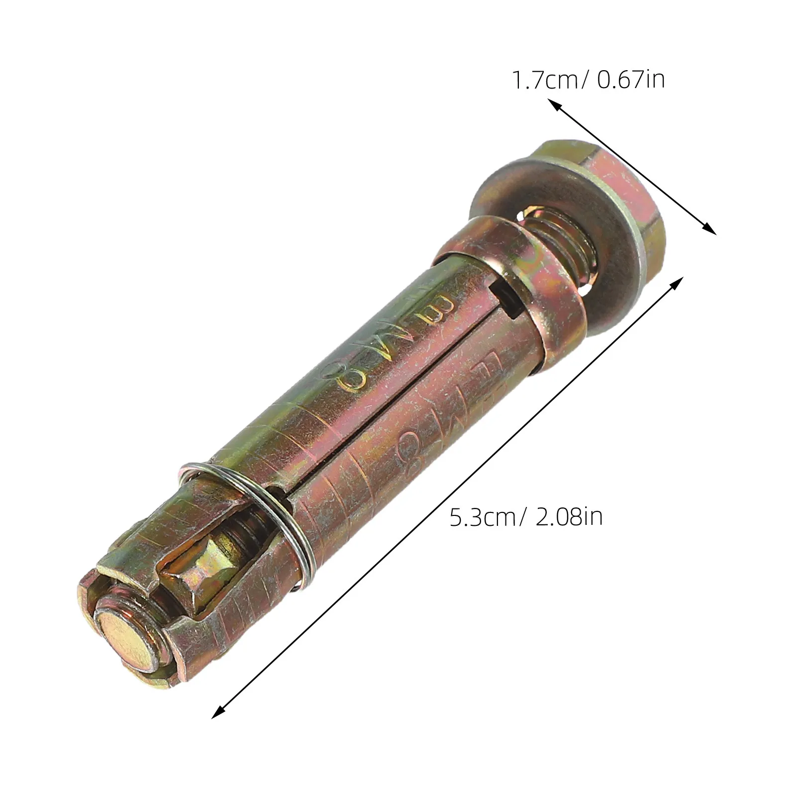 12Pcs Heavy-Duty Shield Expansion Bolts for Concrete Masonry Anchoring High-Strength Tensile Shear Resistance Construction