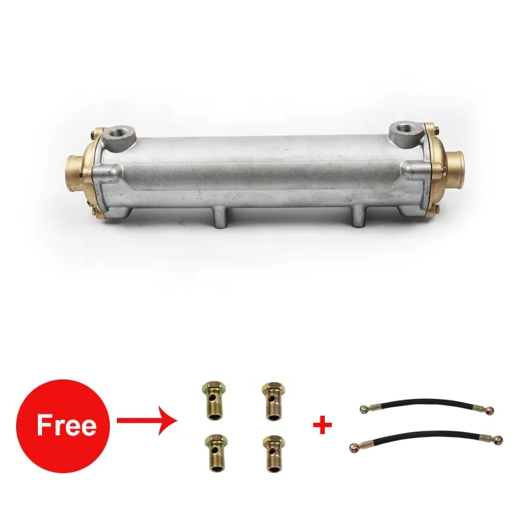 Multi-tube Type Aluminum Mini Marine Oil Cooler with Thread End Cover