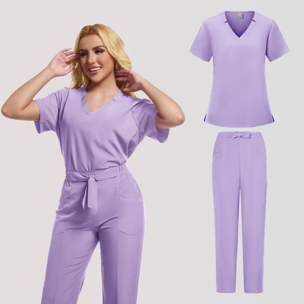 Uniforme de enfermera Unisex para hombre, conjunto de uniforme de belleza para mujer, accesorios de Hospital, trajes quirúrgicos, clínica Dental, tienda de mascotas, ropa de trabajo de laboratorio