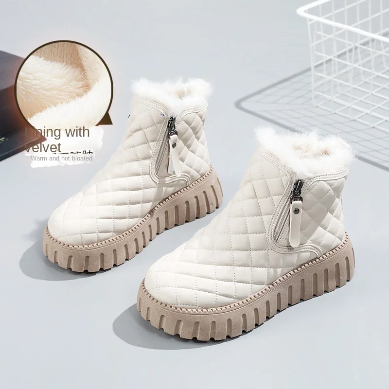 

Winter Women's Shoes Fashion Non-slip Snow Boots Platform Warm Cotton Shoes for Women Outdoor Short Boot High Quality Women Boot