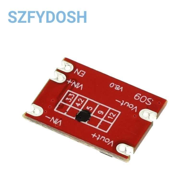 S09 DC-DC โมดูลแปลงบั๊ก DC 2.5-15V เป็น DC 3.3V 5V สเต็ปดานแรงดันไฟฟ้าอินเวอร์เตอร์