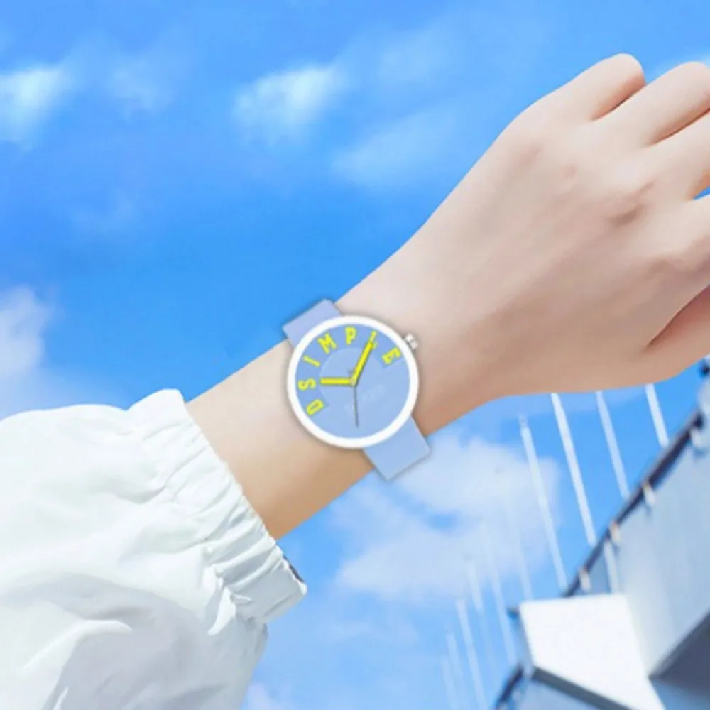 Fashion Casual Women Watch Minimalist Ladies' Watches Quartz Movement Silicone Strap, Simple Design | Play Watch | Gifts