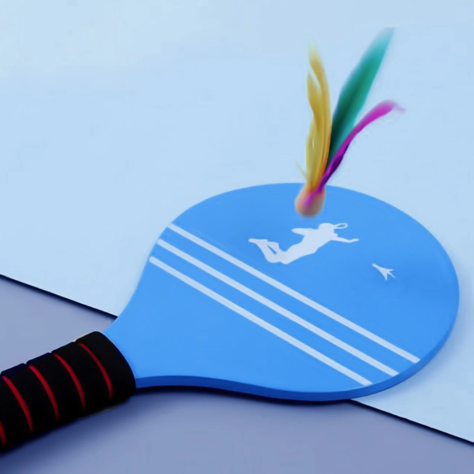 

Beach Tennis and Badminton Racket Paddle Set Fun Racquet Game for Boy Summer Open Spaces Park Beach Playing