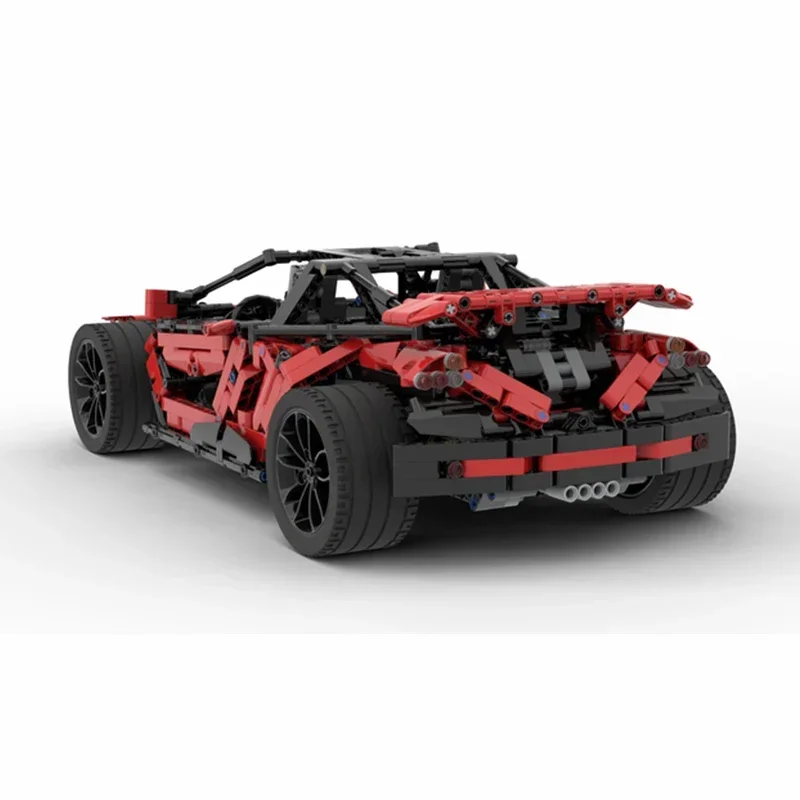 Moc Building Blocks Supercar Model  Rugged Vibration Supercar Technical Bricks DIY Assembly Famous Toys For Childr Holiday Gifts