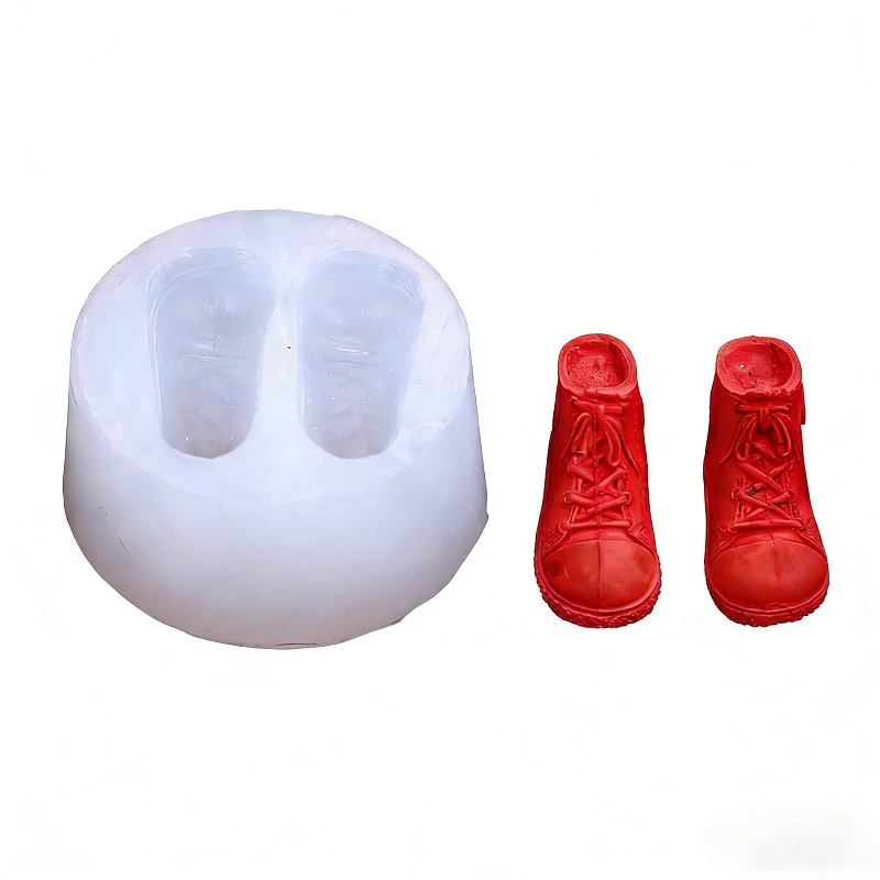 

3D basketball shoe silicone mold made of epoxy resin can be used for DIY keychain pendant accessories