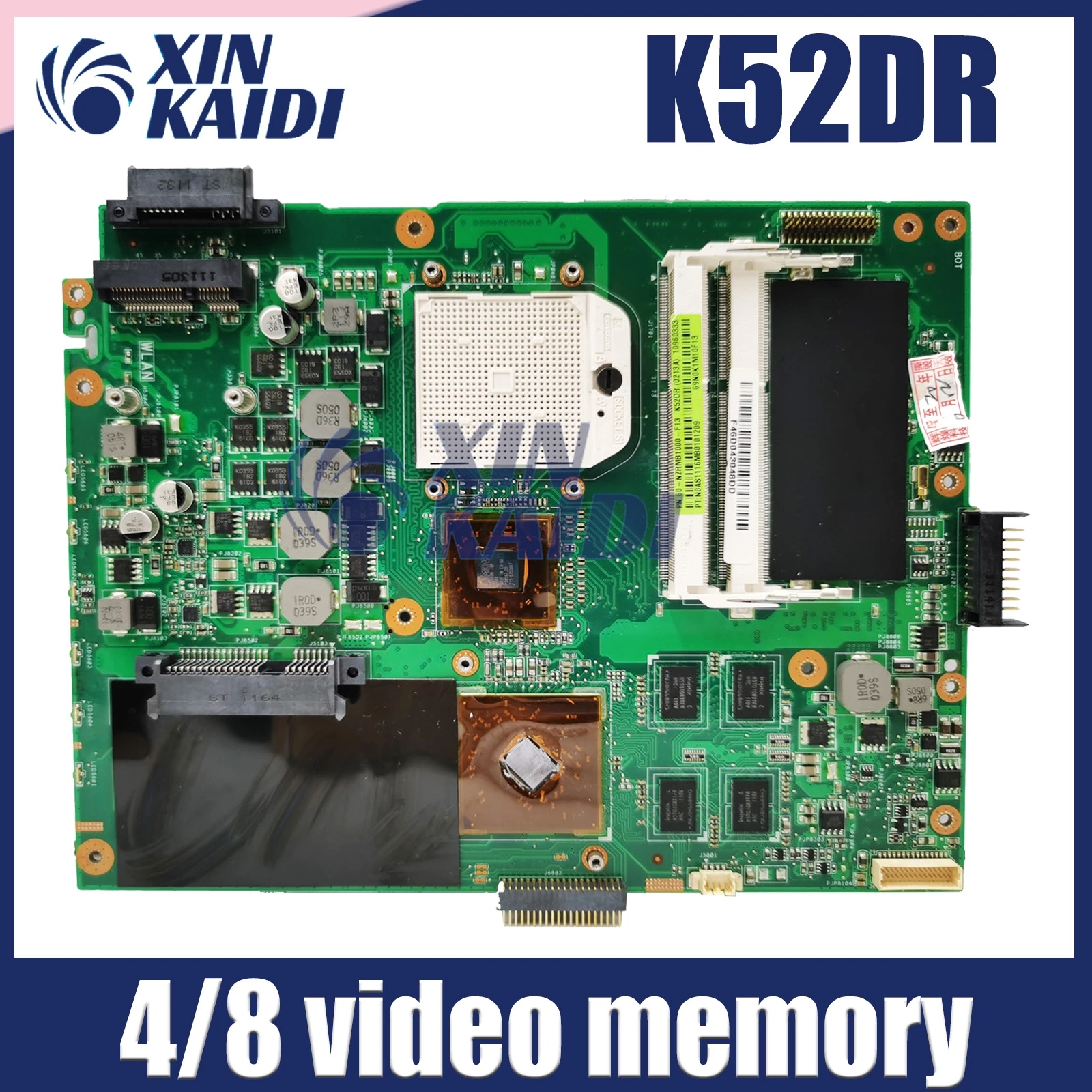 

K52DR Motherboard ASUS is suitable for K52D K52DR A52DE K52DE A52DR Notebook Motherboard 100% running well 8 video memory