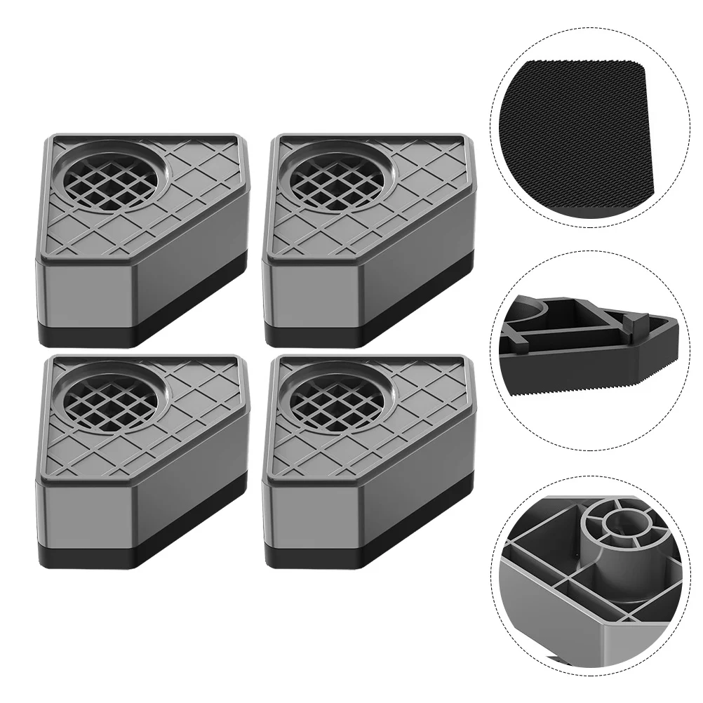 4 قطعة غسالة امتصاص الصدمات منصات القدم عدم الانزلاق المضادة للانزلاق غسالة زيادة الحصير تعزيز للصدمات الطابق