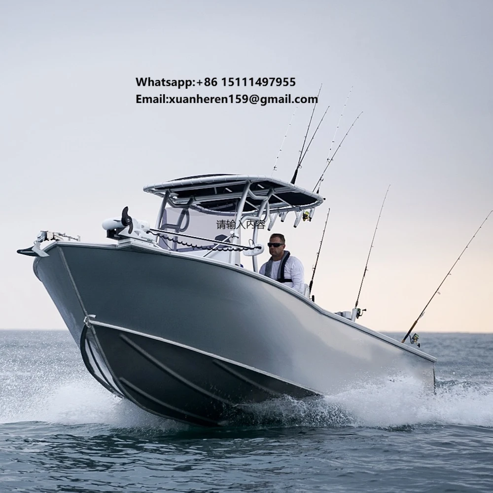 Ecocampor 21ft/22ft Speed Yacht Luxury Sport Yacht/  Fishing Hunting Aluminum Boat with Best Price