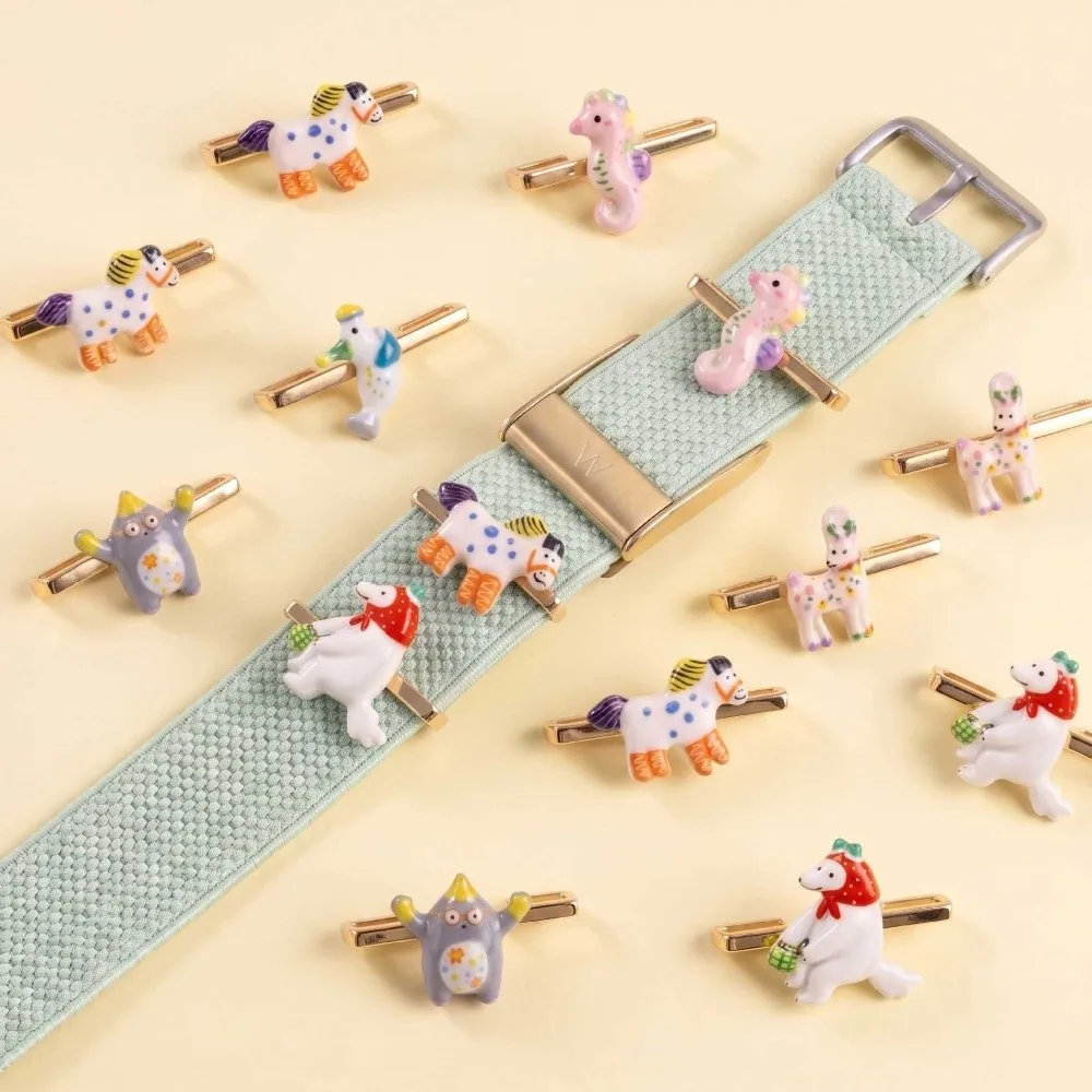 DIY Watch Charm Watch Strap Pendant Cartoon Animal Resin Watch Band Ornament Cute Style Colorful for Whoop 5.0/5.0 MG/4.0