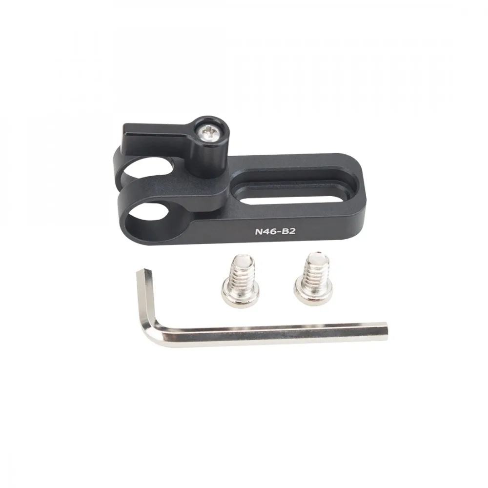 NITZE SINGLE 15MM ROD RAIL CLAMP (2") - N46-B2 rod clamp mounted on handle, cage, or other accessories with - Image 2