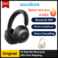 100% Original Soundcore Space One Pro Headphones AANC Earphone Bluetooth 80H Wireless Bluetooth Headphones Wireless Earphones