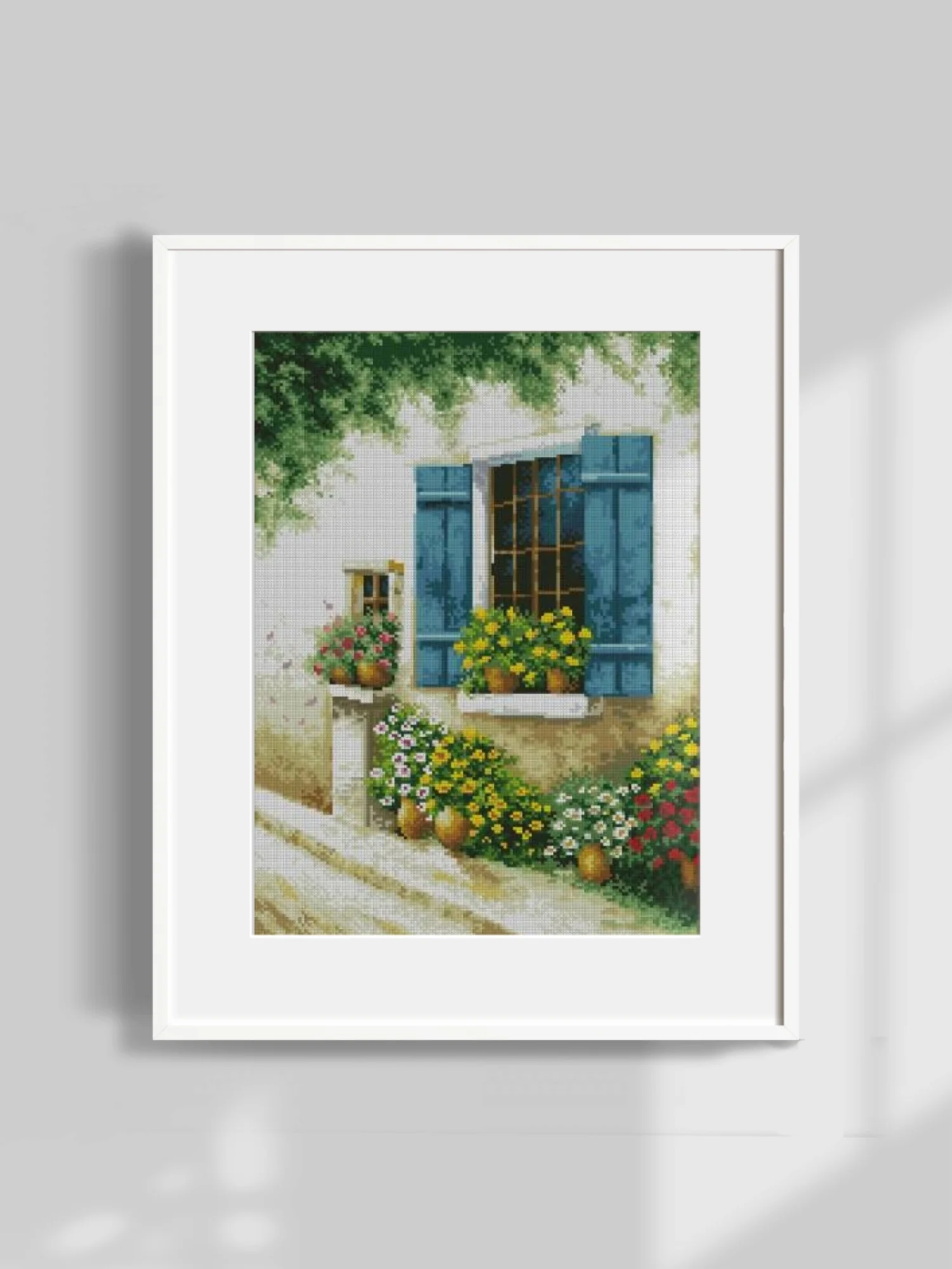 

Цветы на окне. Наборы для вышивания крестиком высшего качества 18CT, 16CT, 14CT. Непринтные наборы для шитья. Вышитое искусство ручной работы. Декор для дома.