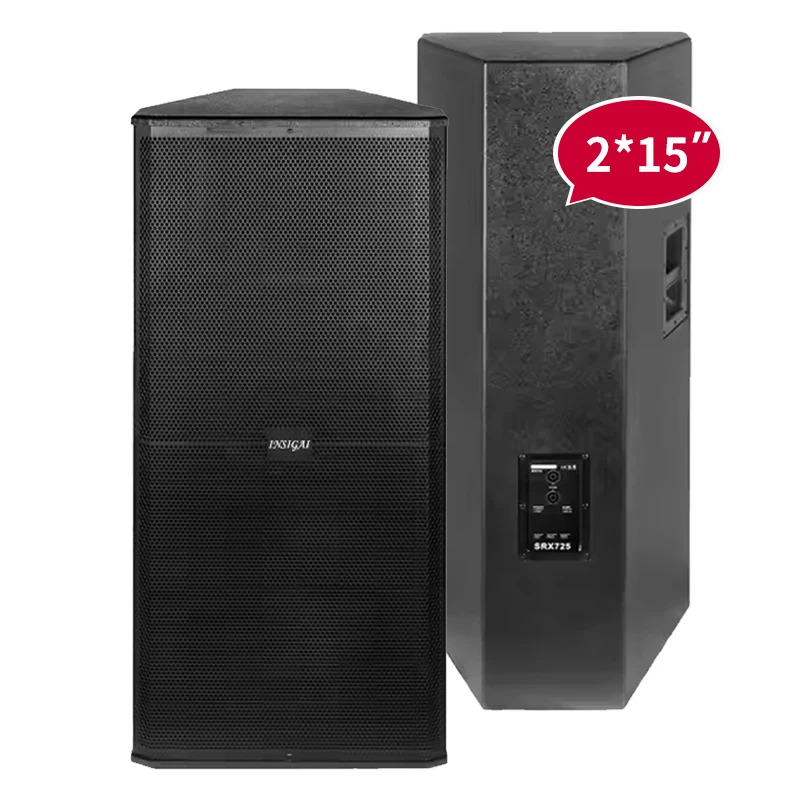 Factory Price Full Range Dual 15 Inch 1400W Speaker Passive Sub Woofer Bass Subwoofer Stage Double 15 Inch Professional Speakers
