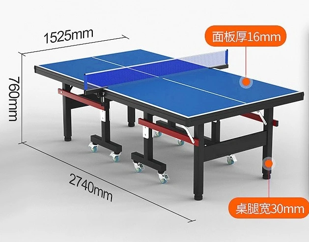 

Стол для настольного тенниса складной с колесами, толщина столешницы 16 мм, для профессиональных спортивных соревнований, прямые поставки с завода