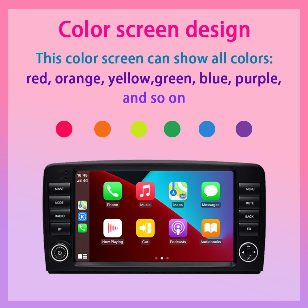 لمرسيدس بنز R-Class (W251 R280 R300 R320 R350) أندرويد 13 راديو السيارة Carplay أندرويد مشغل فيديو الوسائط المتعددة التلقائي