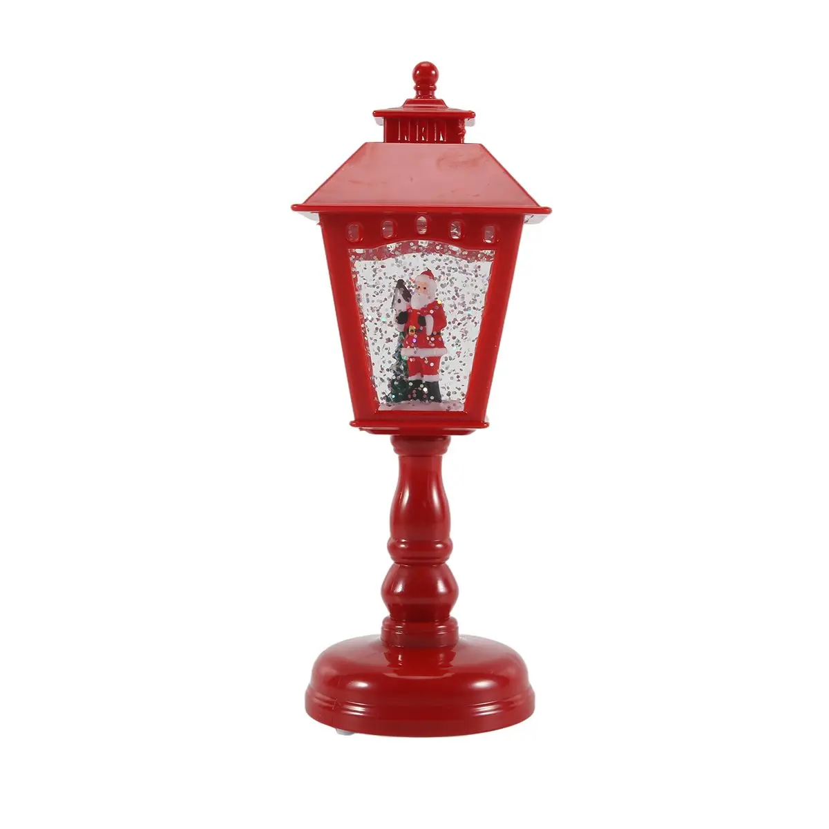 DT39 Christmas Decorations Crystal Luminous Night Light Ornaments Table Lamp Home Decoration Red LED
