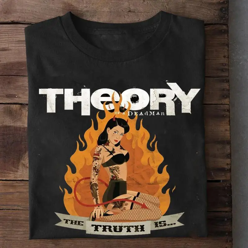 Theory of a Deadman The Truth Is For Fan Черная футболка всех размеров