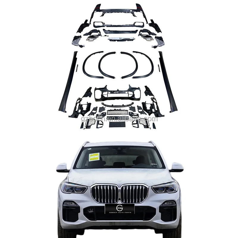 

Car Bumper For BMW X5 G05 F95 upgrade M sport M-tech Front car bumpers side skirt rear car Bumpers Rear diffuser body kits