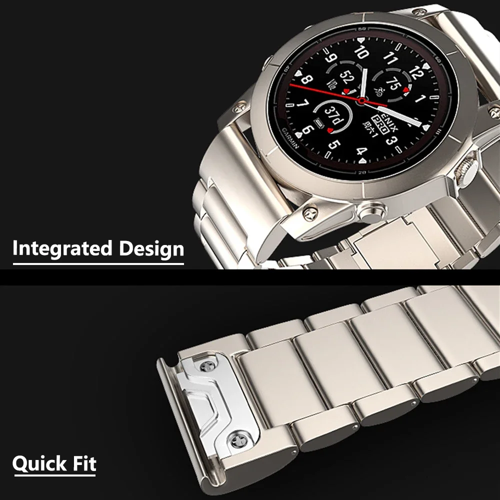 Титановый ремешок для Garmin Fenix 7X 6X Enduro 1/2 Магнитный ремешок 26 мм 22 мм для Garmin Fenix 6/7 Pro Instinct 2 Epix Series MARQ