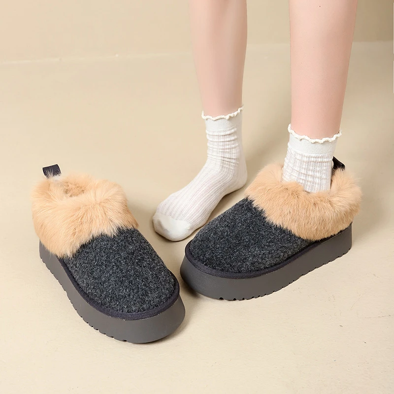 

Platform Snow Boots Women's 2025 New Winter Fleece Thickened Northeast Non-slip Cotton Shoes