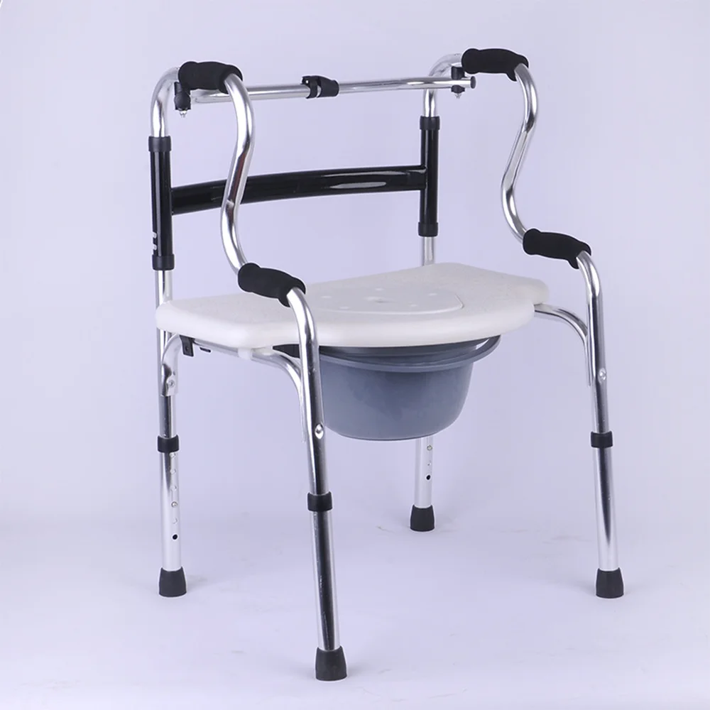 Good Price Bathroom Commode Chair Lift Transfer Wheelchair Commode Chair With Wheels