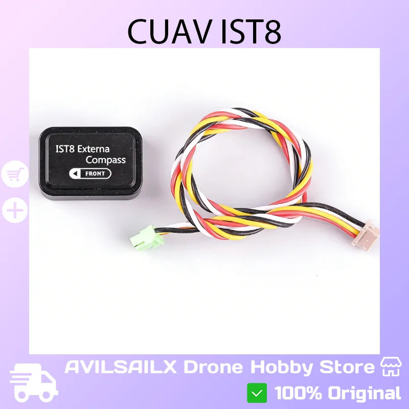 

Внешний компас CUAV IST8, модуль GPS 8310, датчик магнитометра, внешний компас с защитой от помех для полетного контроллера Pixhawk