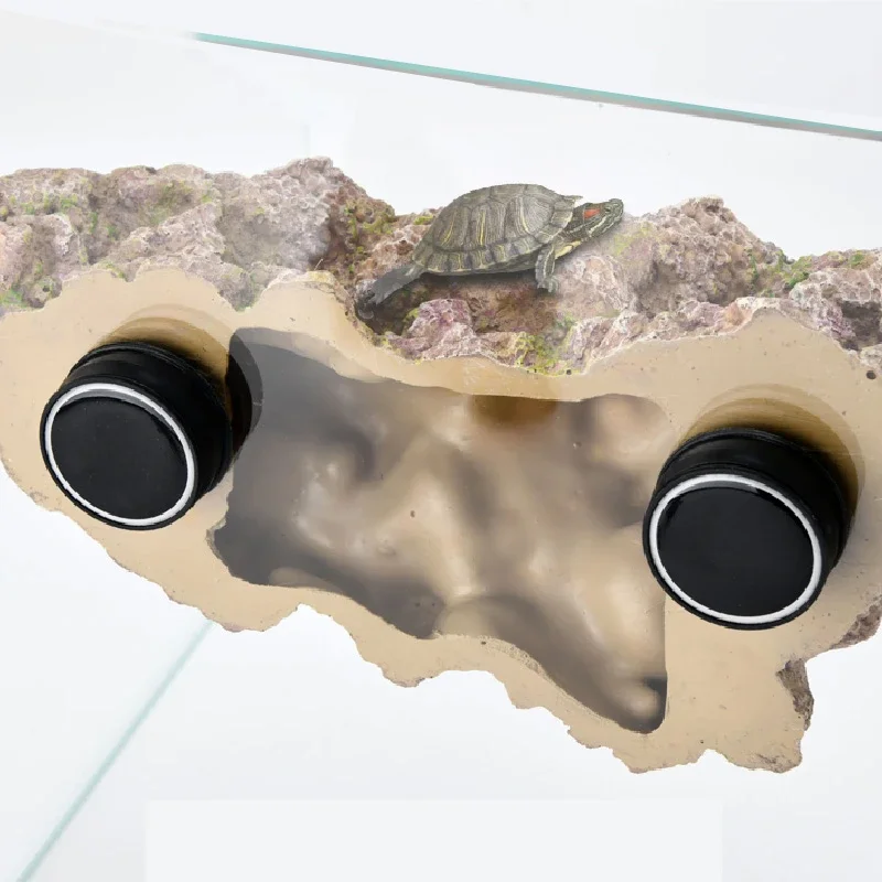 Magnetic Coral Frag Rack Holder Turtle Basking Platform Rock Aquarium Decoration for Fish Tank Landscaping