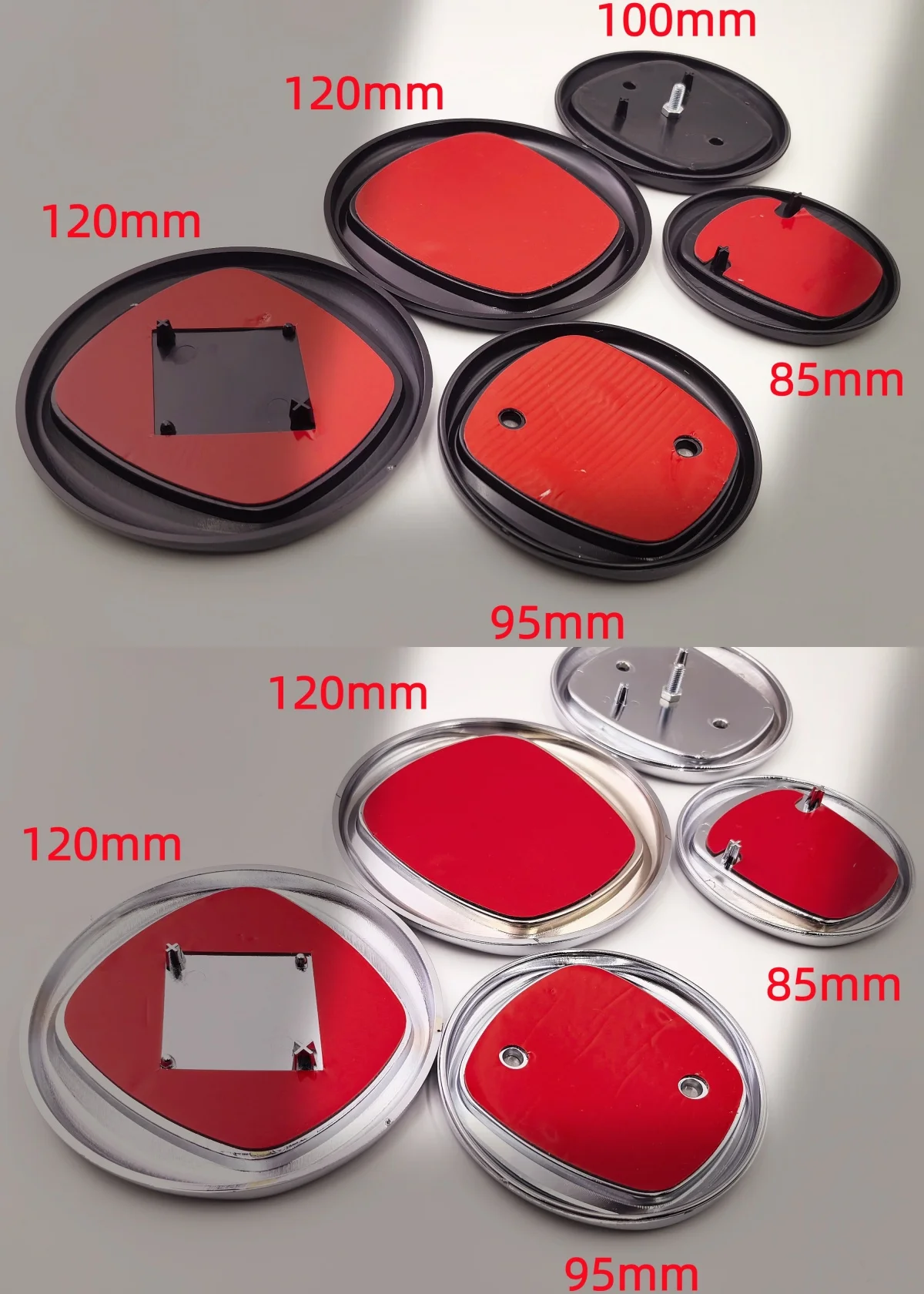 10/5pcs FIAT Abarth car emblem 85/95/100/120mm Car Front logo Front grill front Rear Bumper tail door trunk Emblem