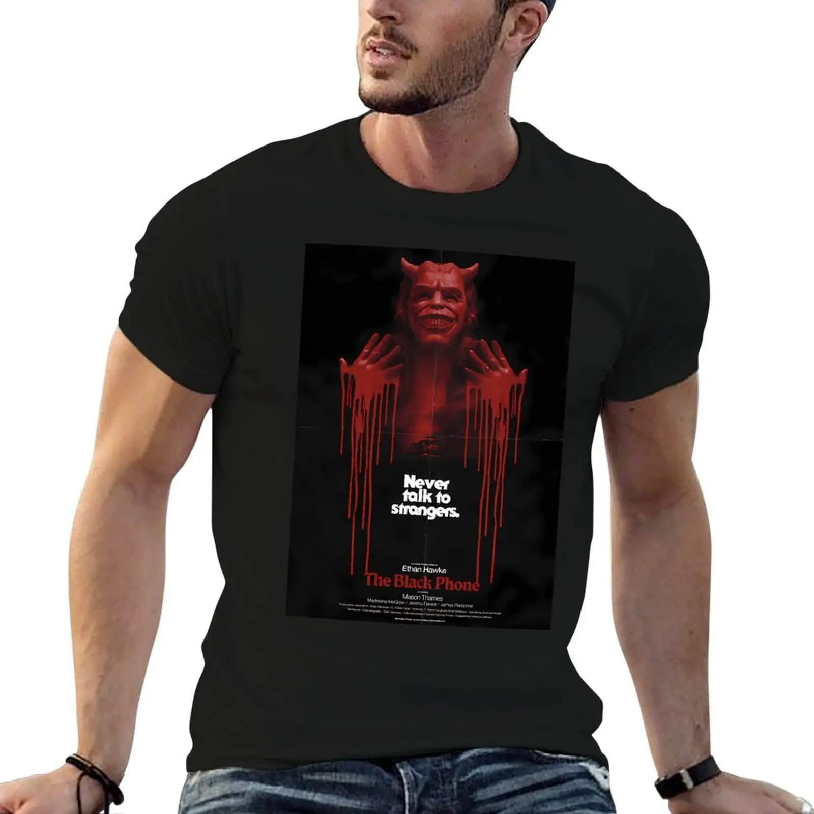 

The Black Phones T-Shirt cotton t shirts high quality t shirt man designer T-Shirt