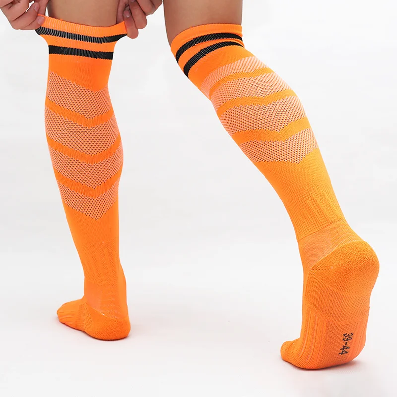 White Black Stripes Football Soccer Socks For Men Teenages Kids Boys Over the Calf Baseball Rugby Athletic Socks Women Girls