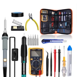 60W Soldering Iron Set Welding Tools Temperature Adjustable Electronic Digital Solder Iron Kit Heating Guns Solder Station