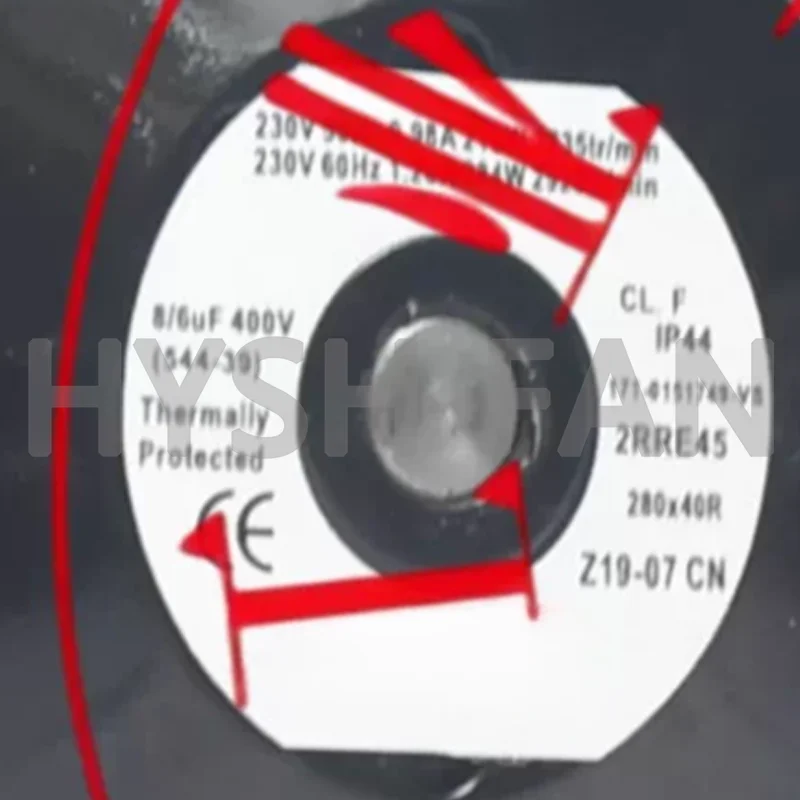 Brand-new Centrifugal Fan 2RRE45280x40RZ19-07CN Industrial Frequency Converter Fan