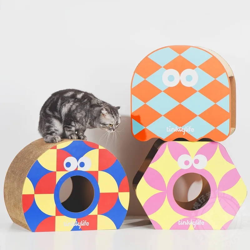 

Cat scratch board corrugated paper claw grinder Cat nest scratch-resistant pet cat toys